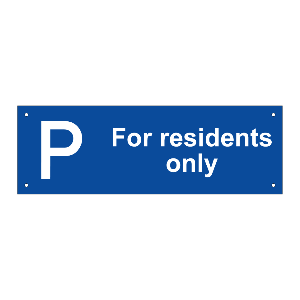 For residents only