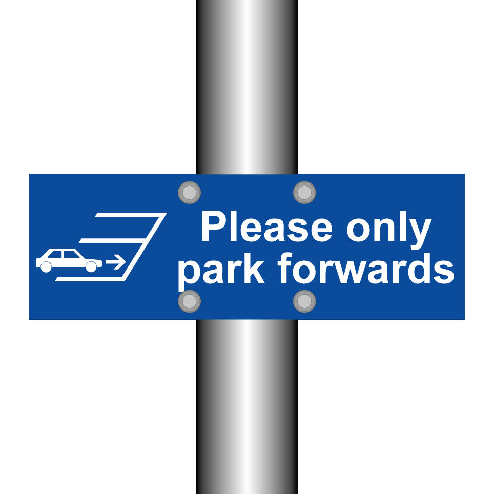 Please only park forwards