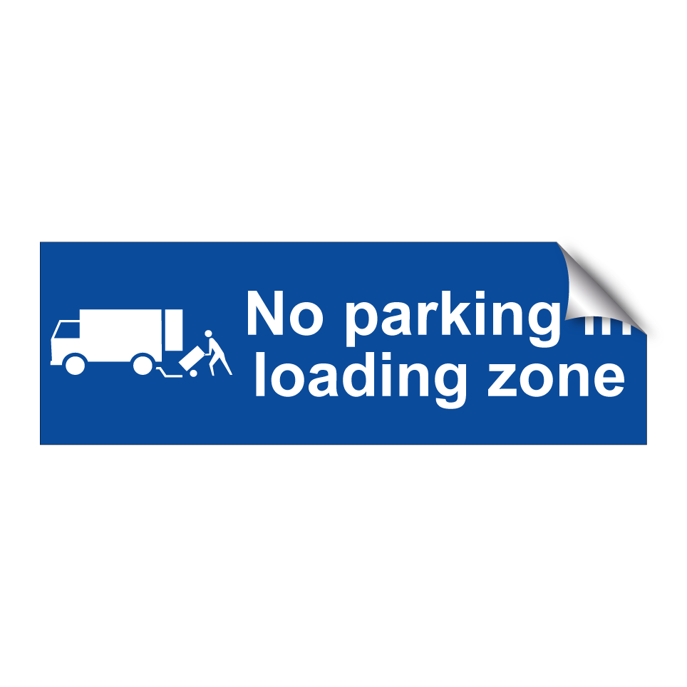 No parking in loading zone