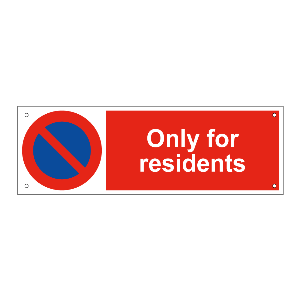 Only for residents