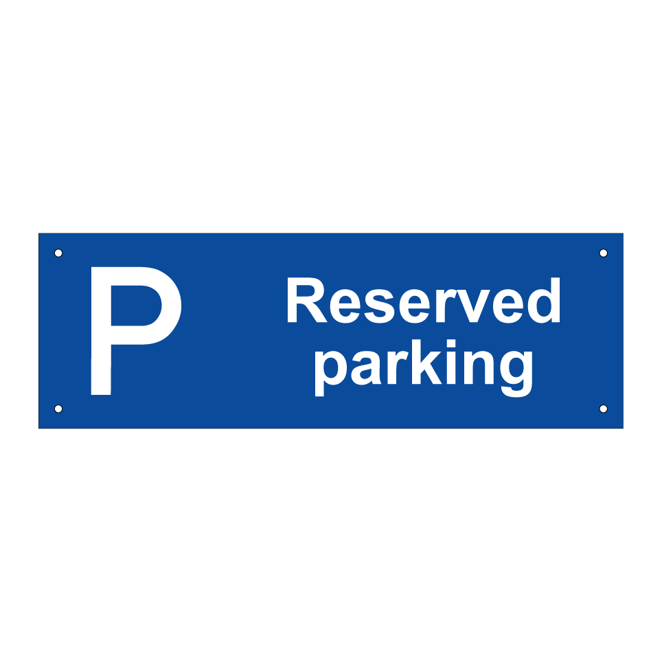 Reserved parking