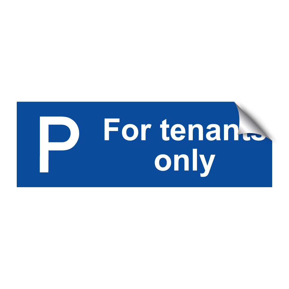 For tenants only