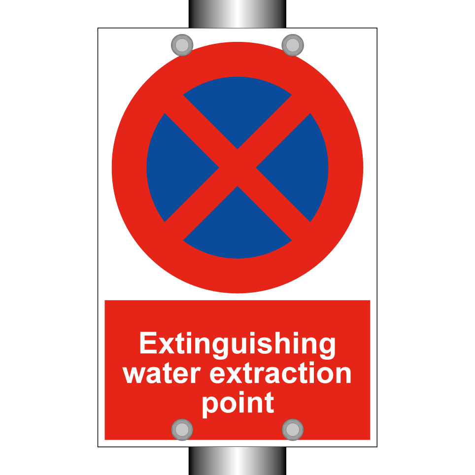 Extinguishing water extraction point