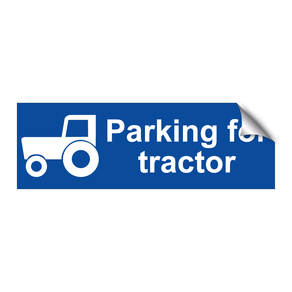 Parking for tractor