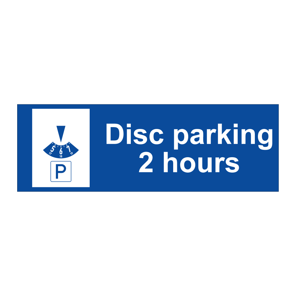 Disc parking 2 hours