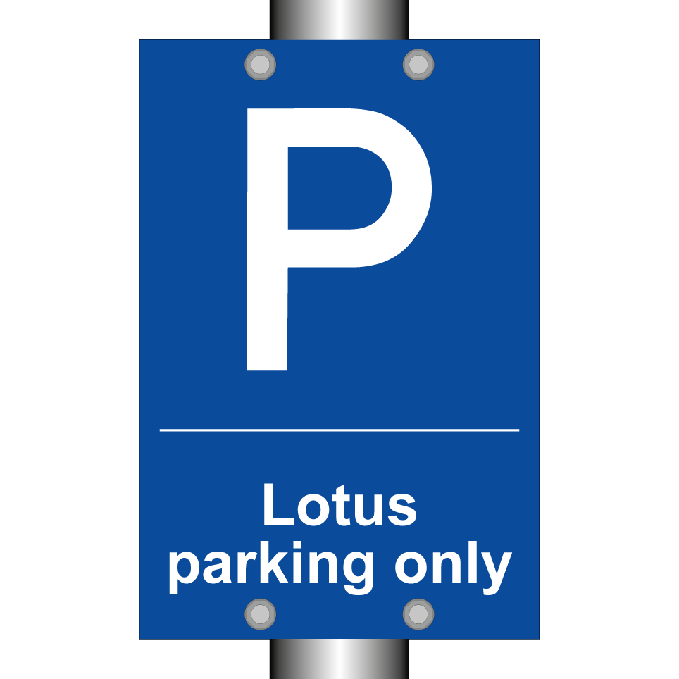 Lotus parking only