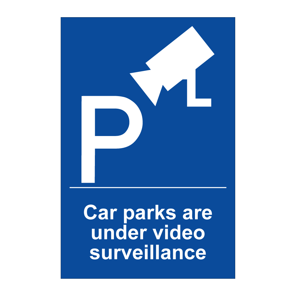 Car parks are under video surveillance