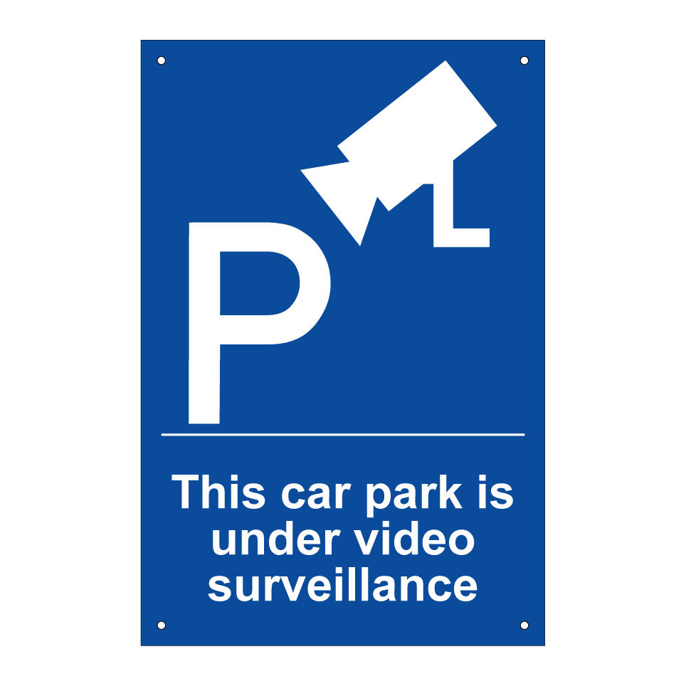 This car park is under video surveillance
