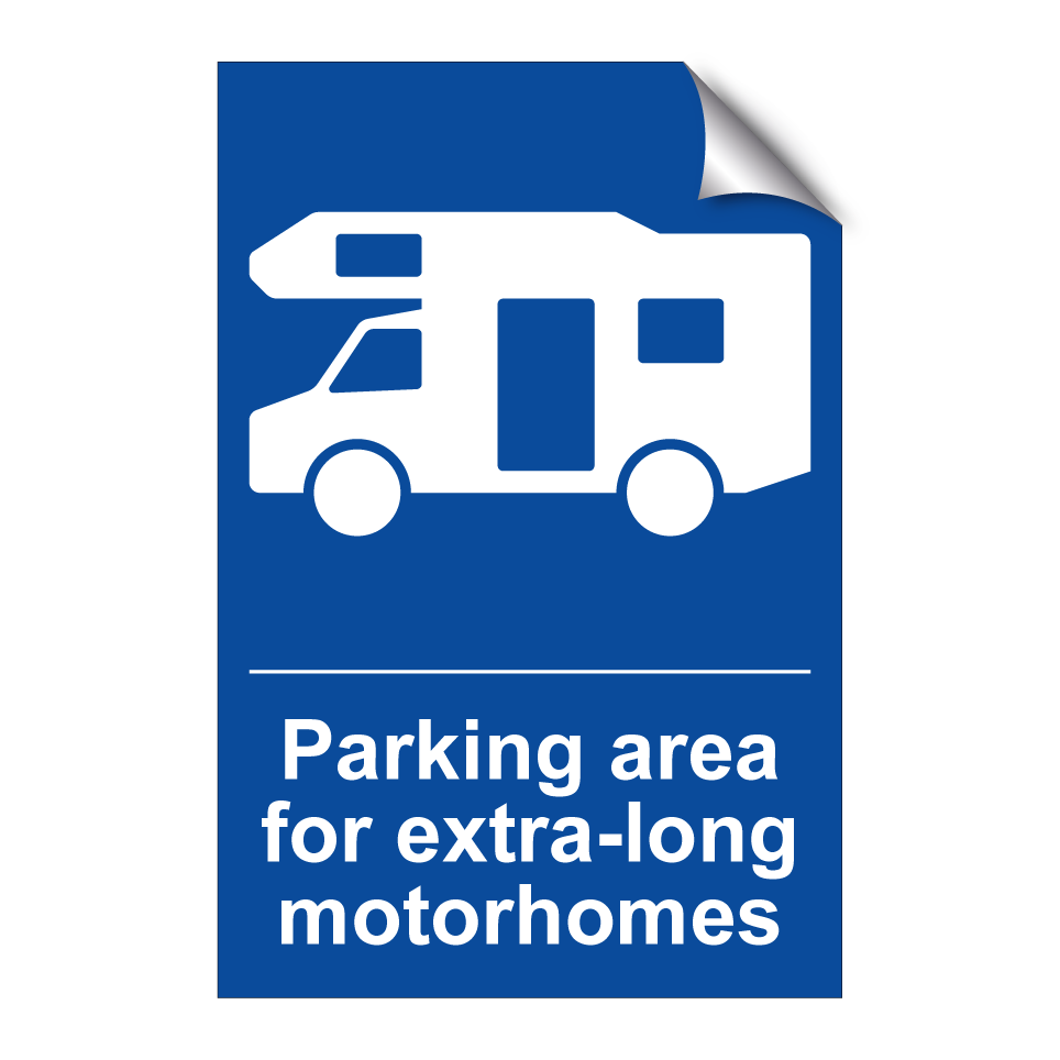 Parking area for extra-long motorhomes