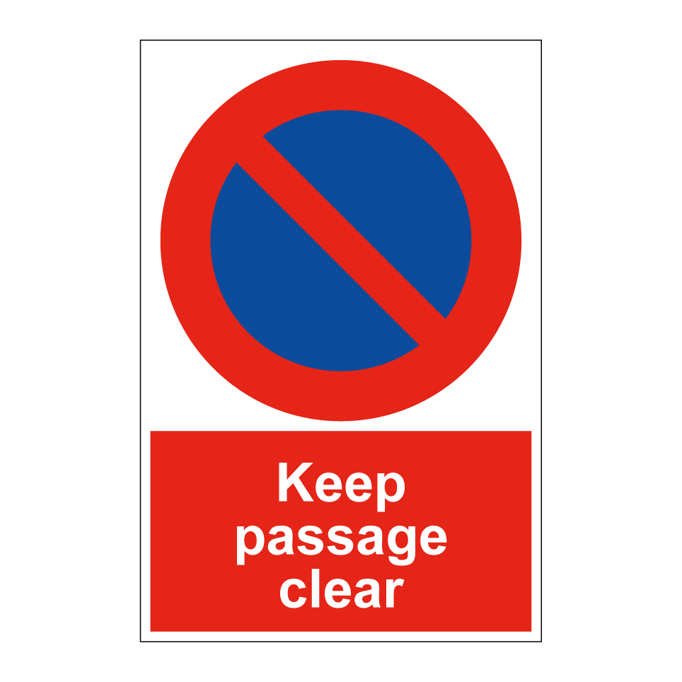 Keep passage clear