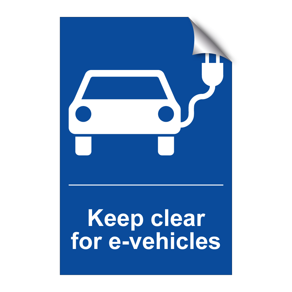 Keep clear for e-vehicles