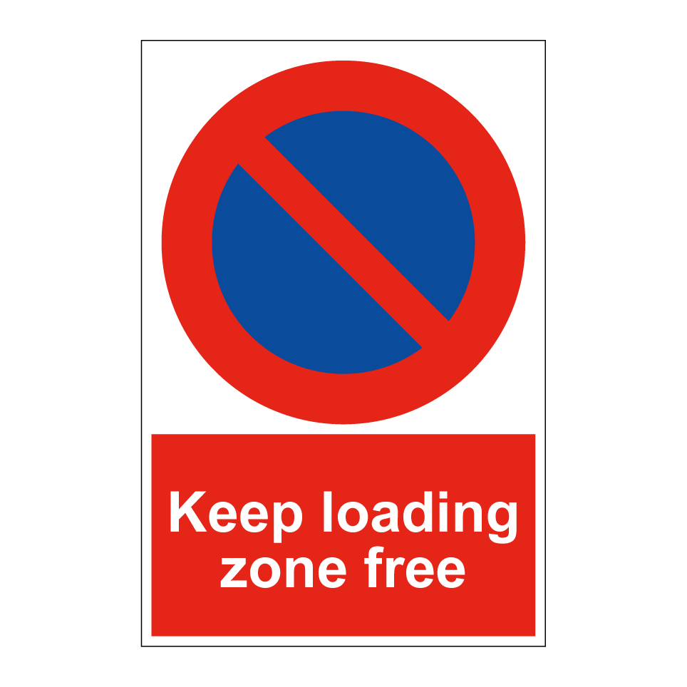 Keep loading zone free