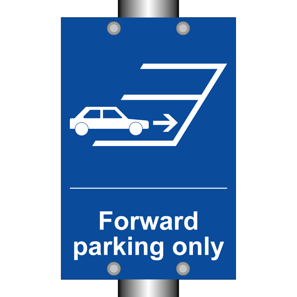 Forward parking only