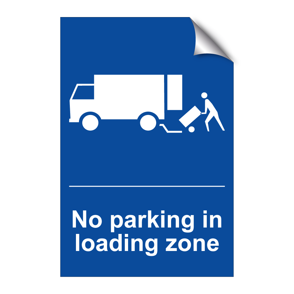 No parking in loading zone