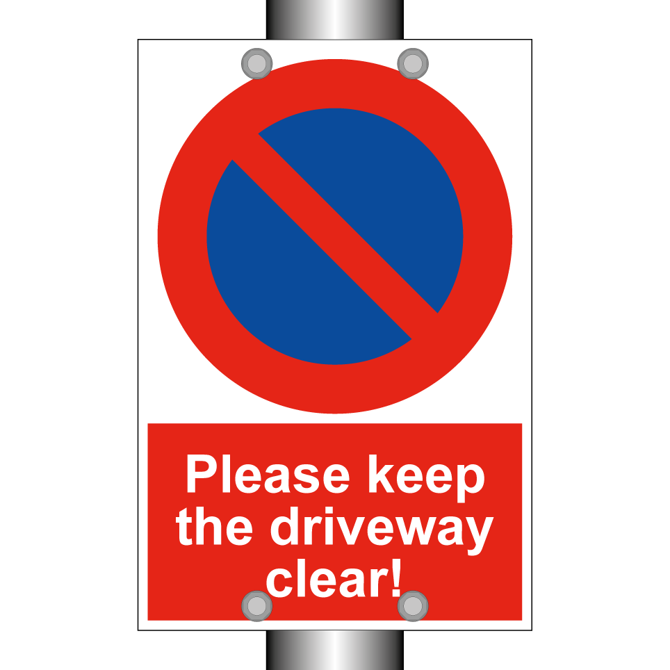 Please keep the driveway clear!
