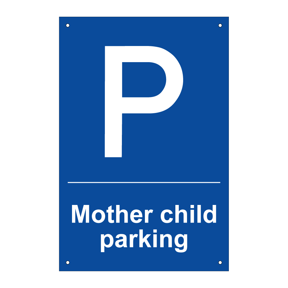 Mother child parking
