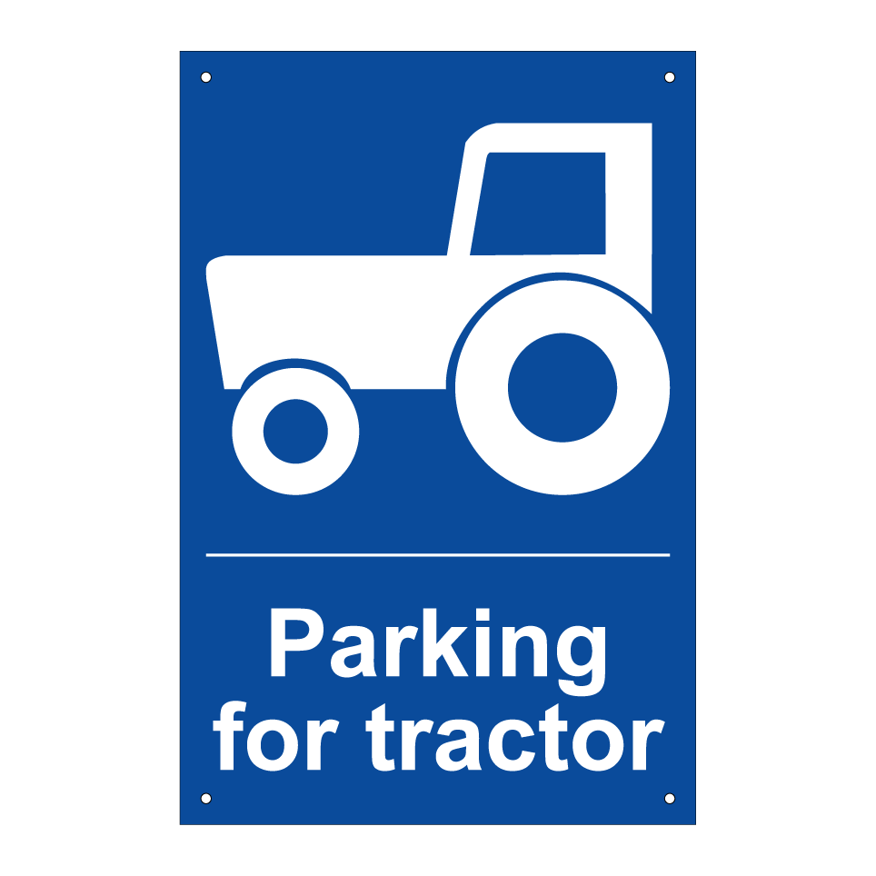 Parking for tractor