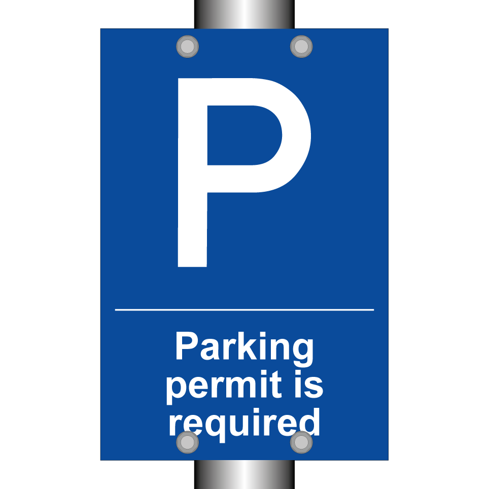 Parking permit is required