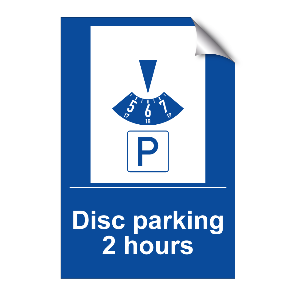 Disc parking 2 hours