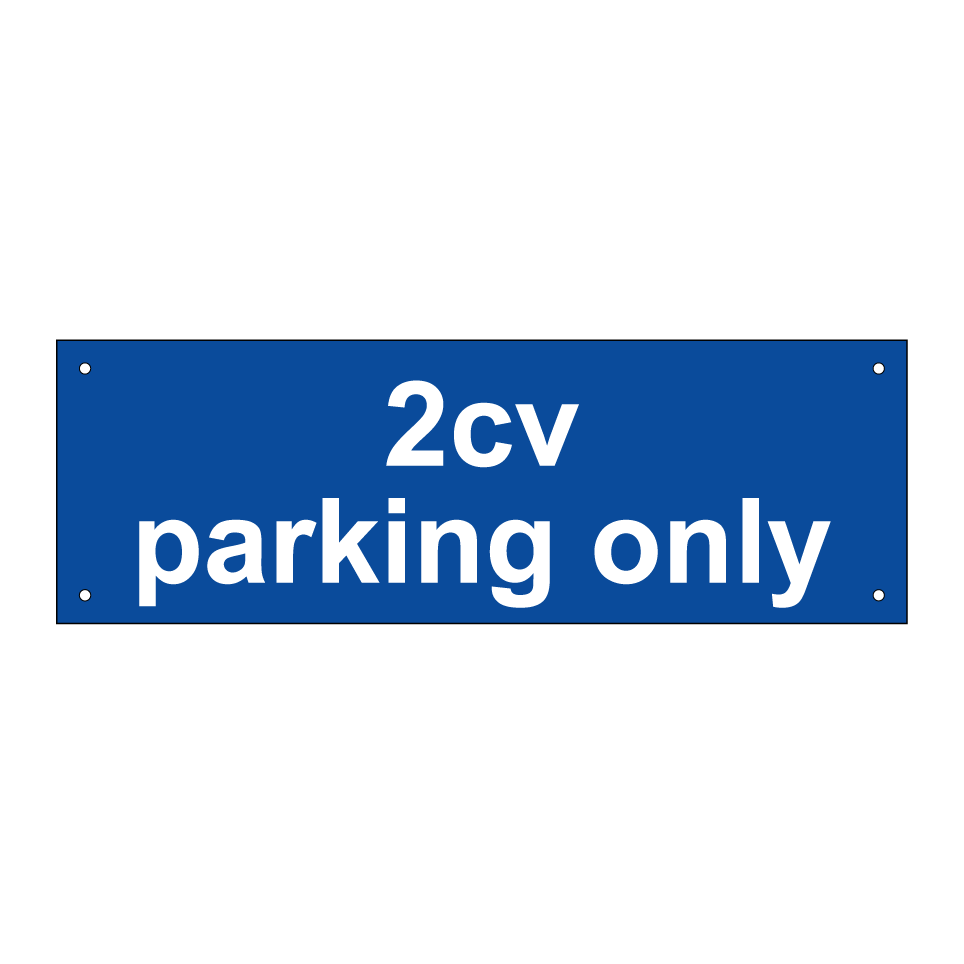 2cv parking only