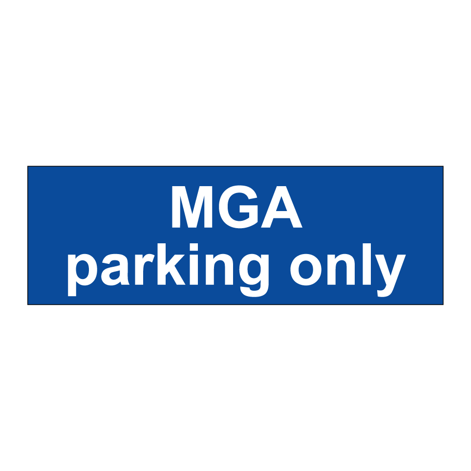 MGA parking only
