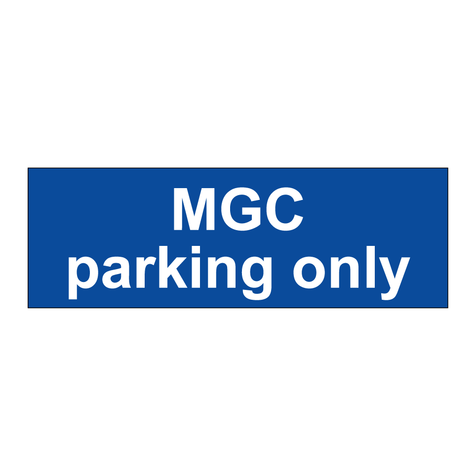 MGC parking only