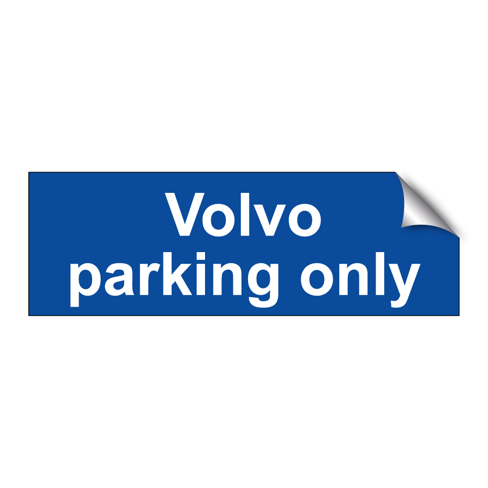 Volvo parking only