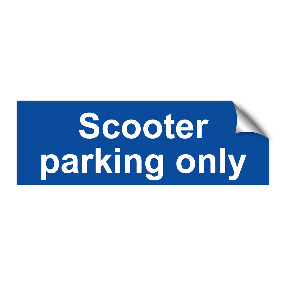 Scooter parking only