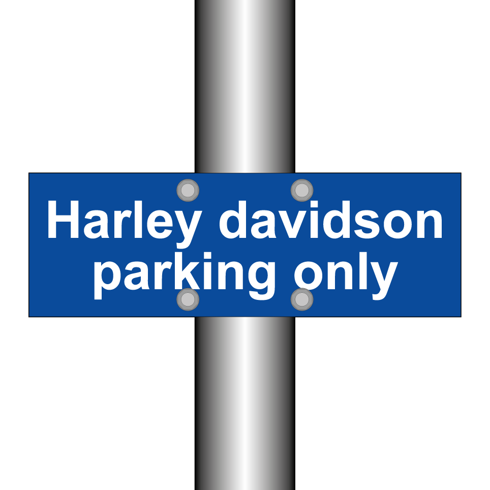 Harley davidson parking only