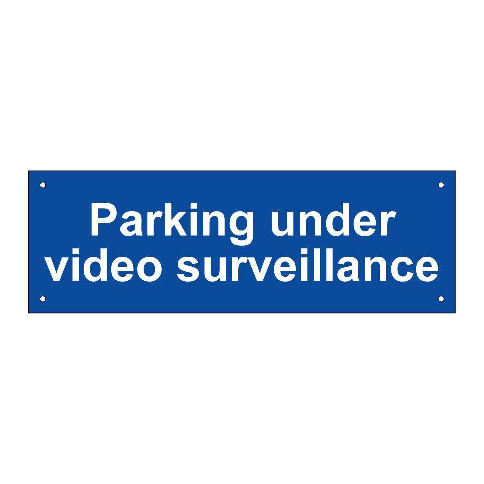 Parking under video surveillance