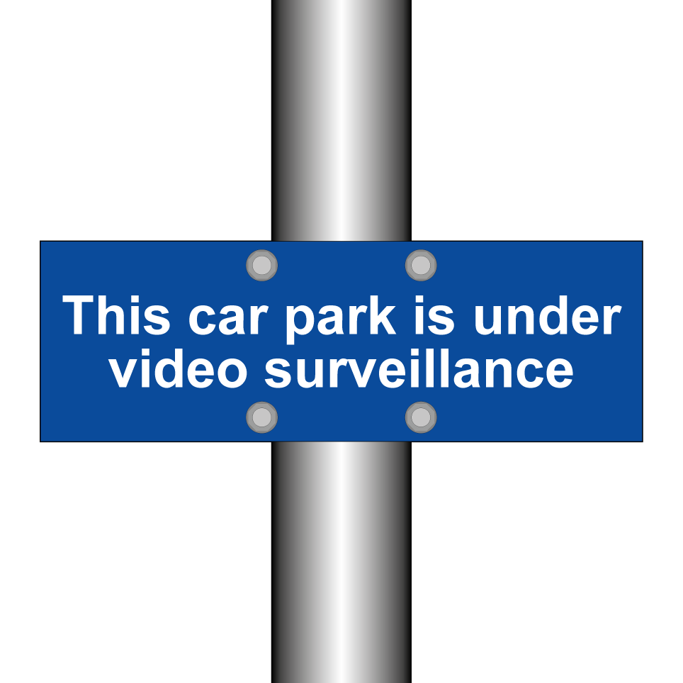 This car park is under video surveillance
