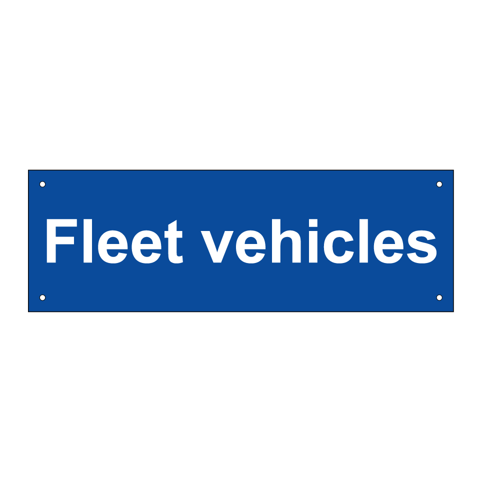 Fleet vehicles