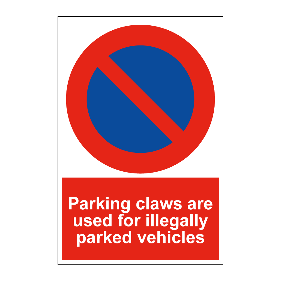 Parking claws are used for illegally parked vehicles
