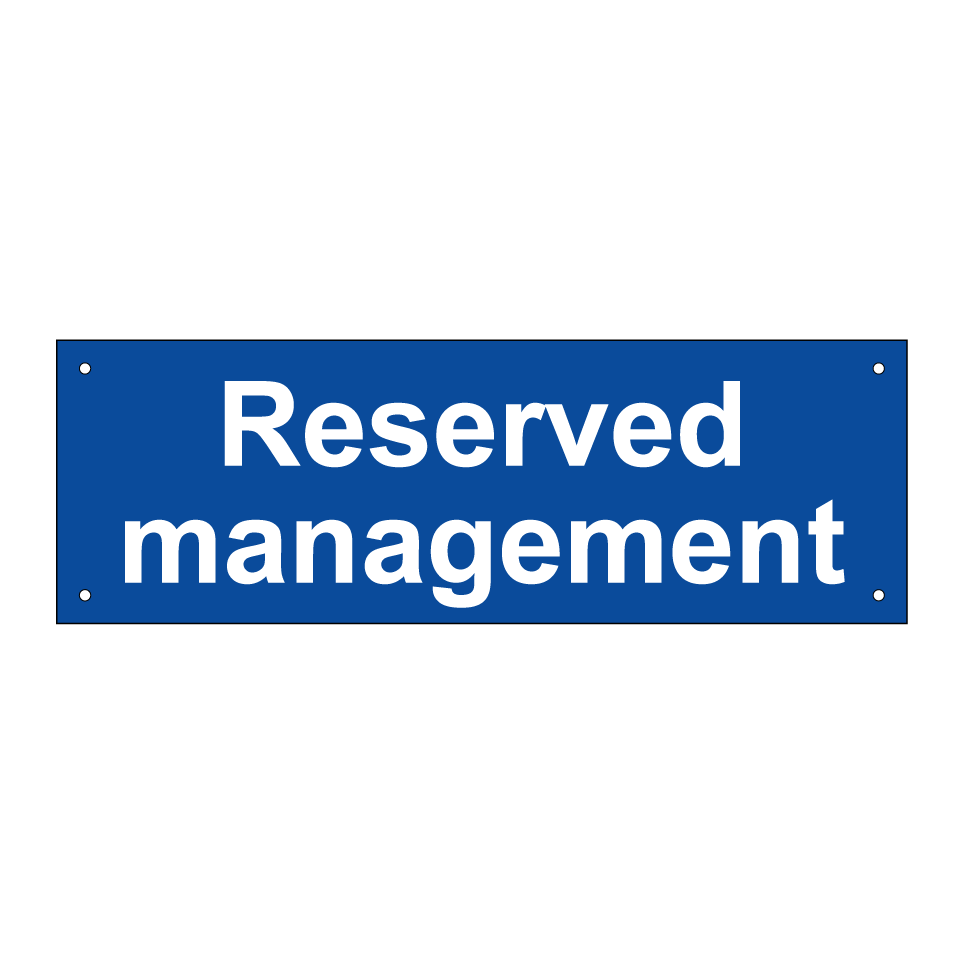 Reserved management