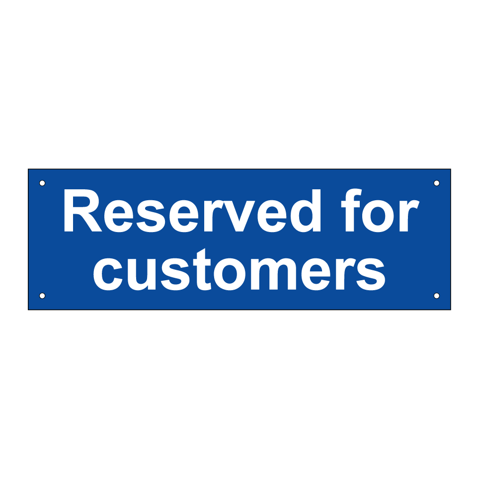 Reserved for customers