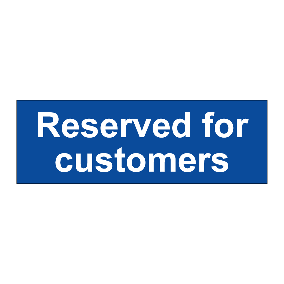 Reserved for customers