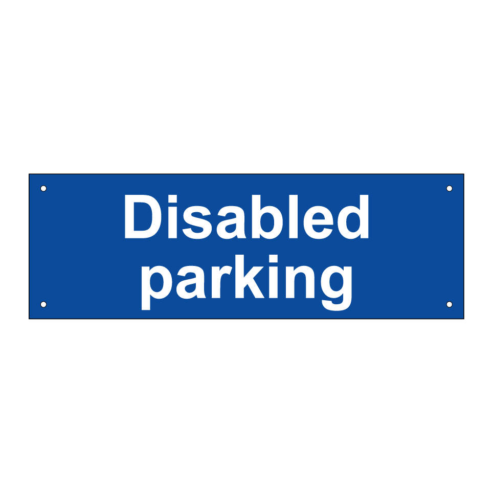 Disabled parking