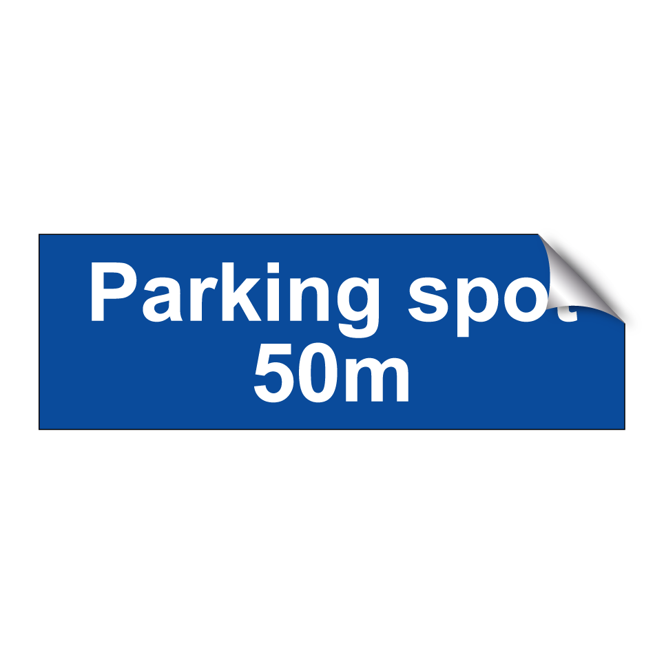 Parking spot 50m