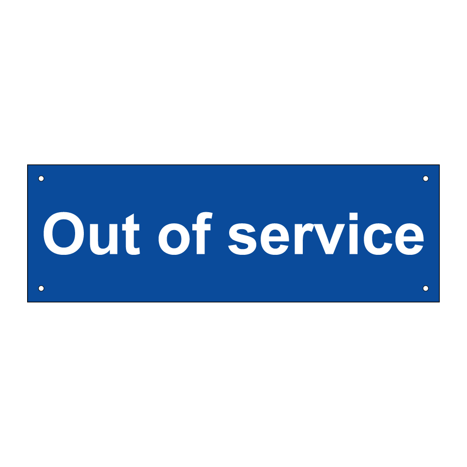 Out of service