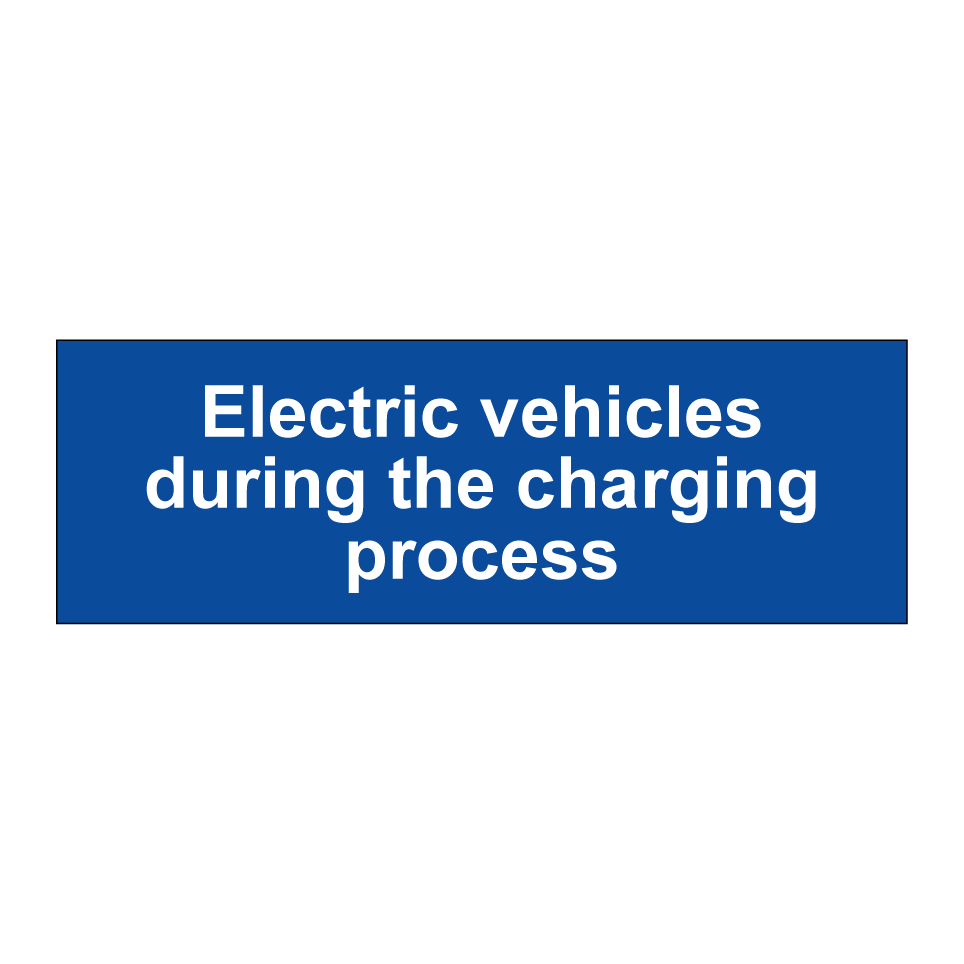 Electric vehicles during the charging process