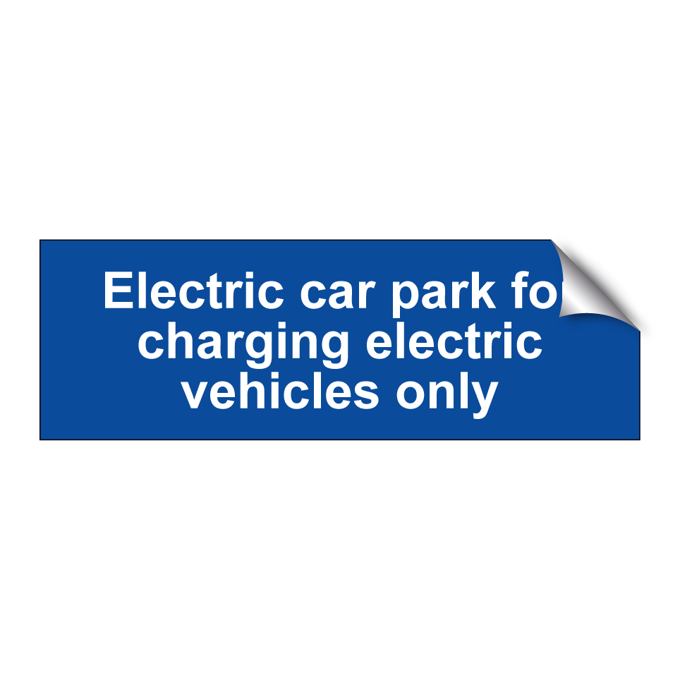 Electric car park for charging electric vehicles only