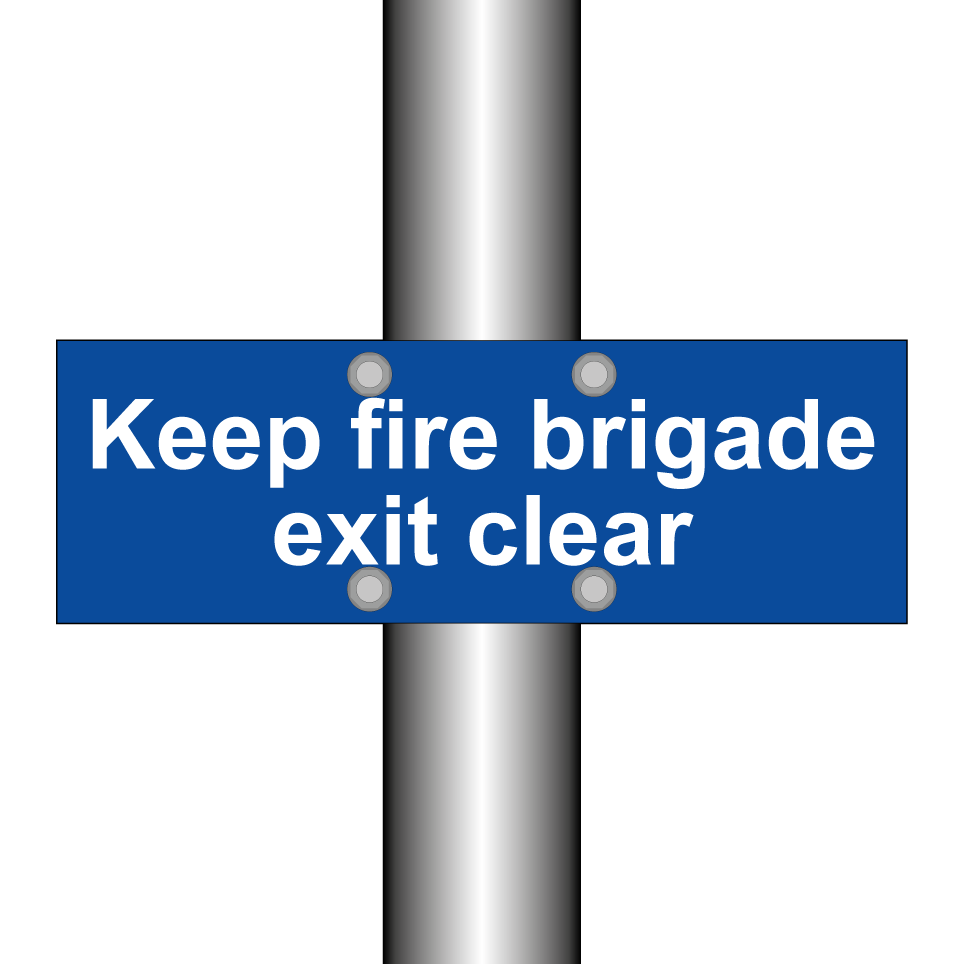Keep fire brigade exit clear