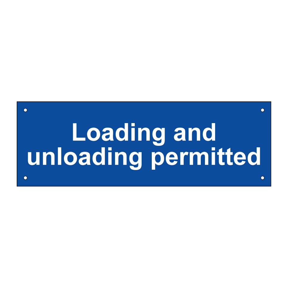 Loading and unloading permitted