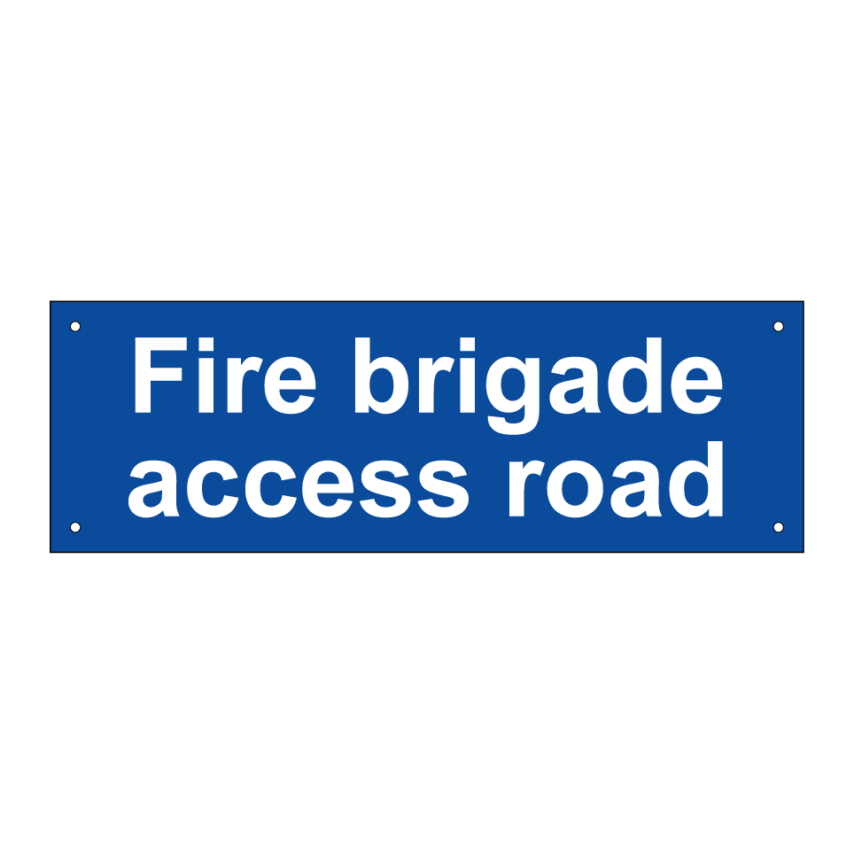 Fire brigade access road