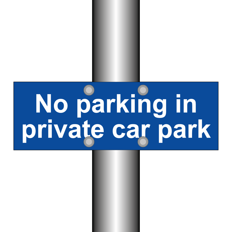 No parking in private car park