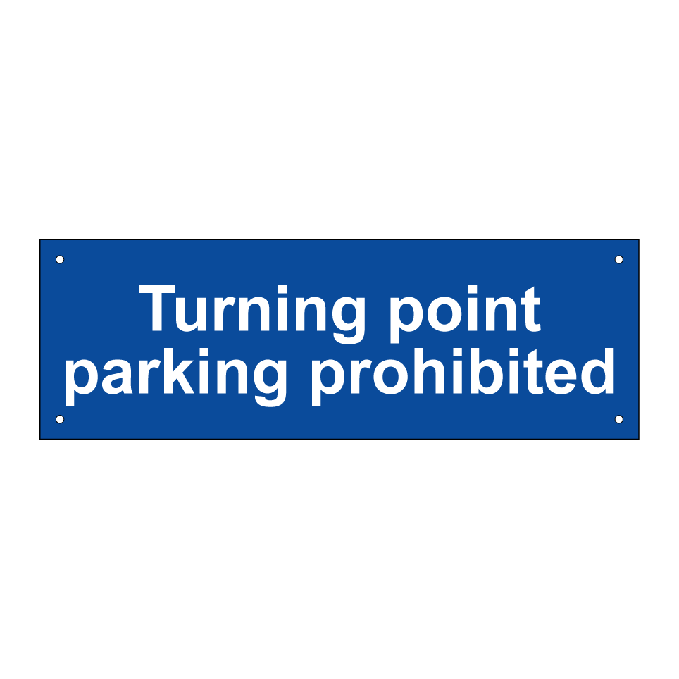 Turning point parking prohibited