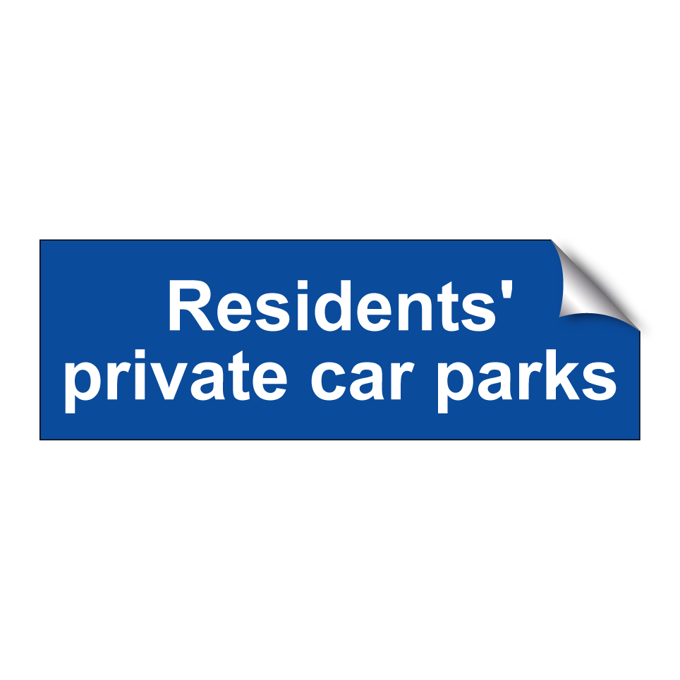 Residents' private car parks