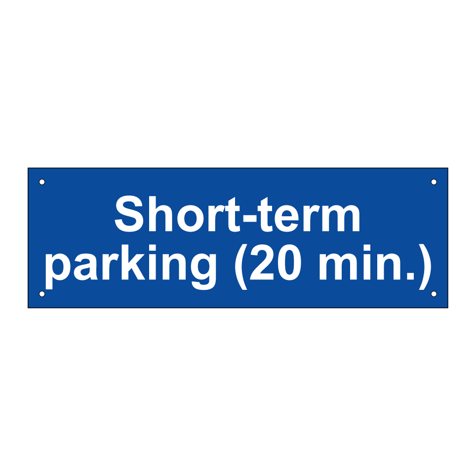 Short-term parking (20 min.)