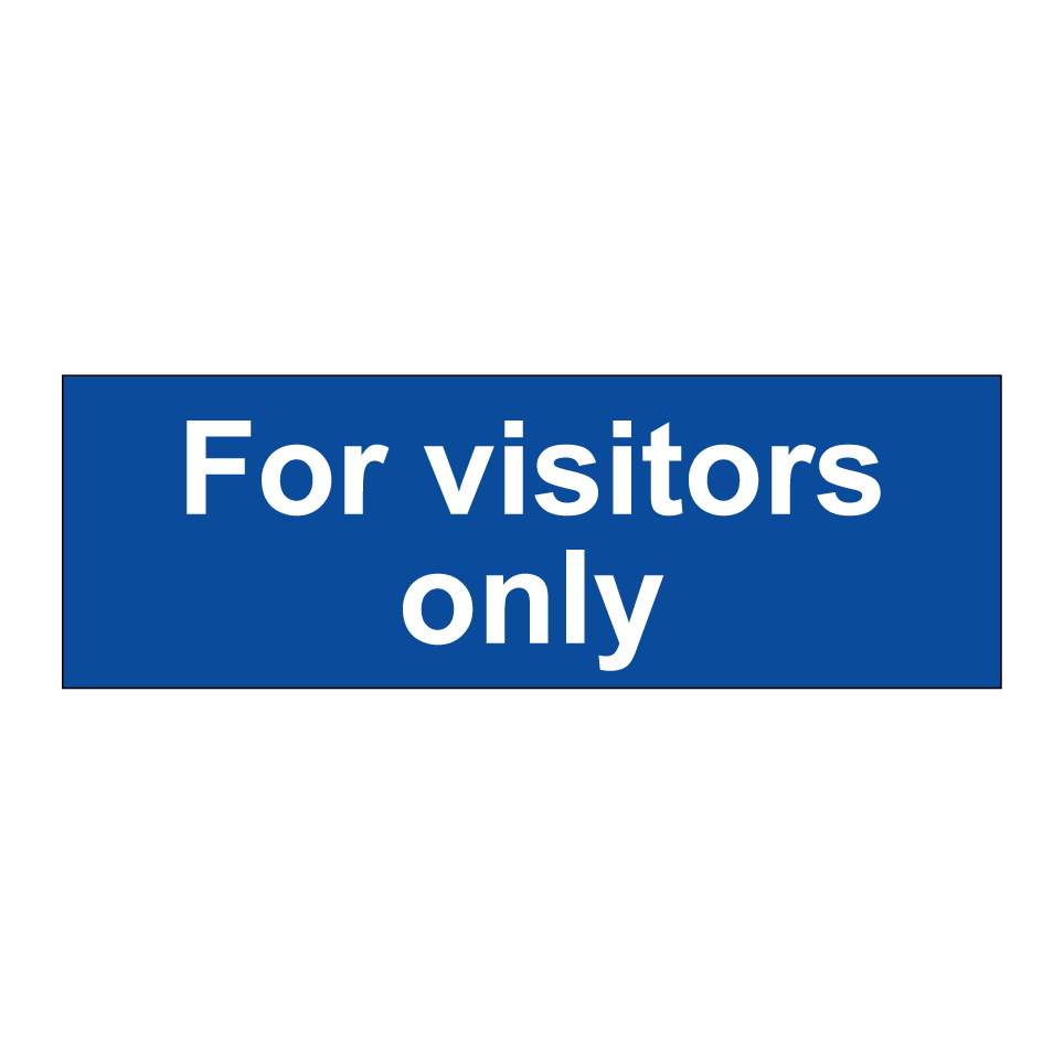 For visitors only