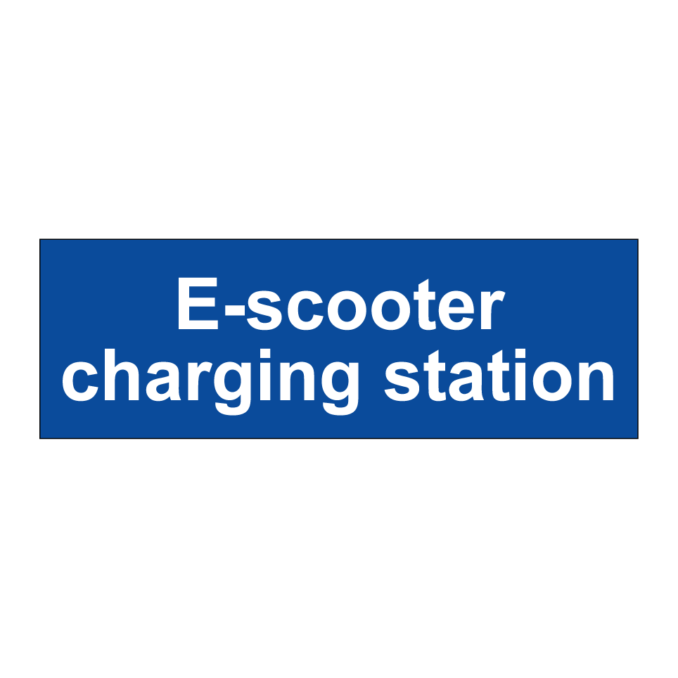 E-scooter charging station